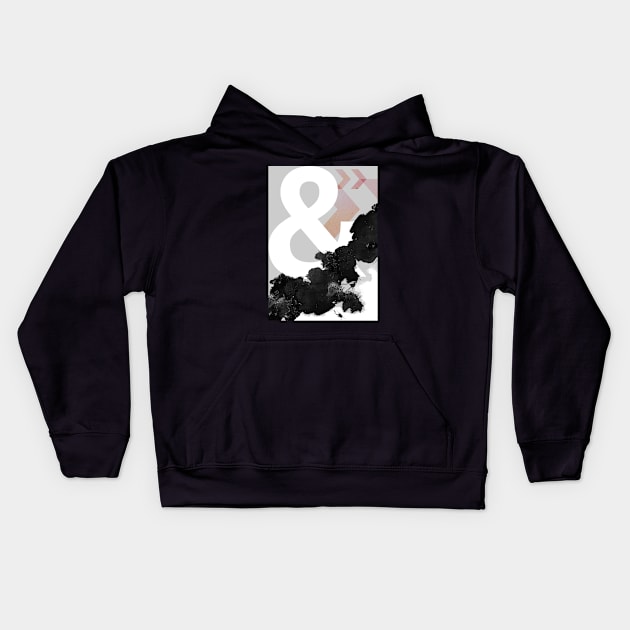 Abstract Ampersand Kids Hoodie by UrbanEpiphany